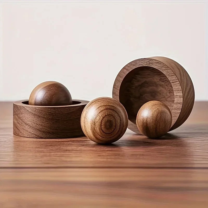 Car Wooden Essential Oil Diffusers-Spherical Design Natural Fragrance Dispersion Bedroom Decor Diffuser Car Home Room Fragrance Pi-Mart