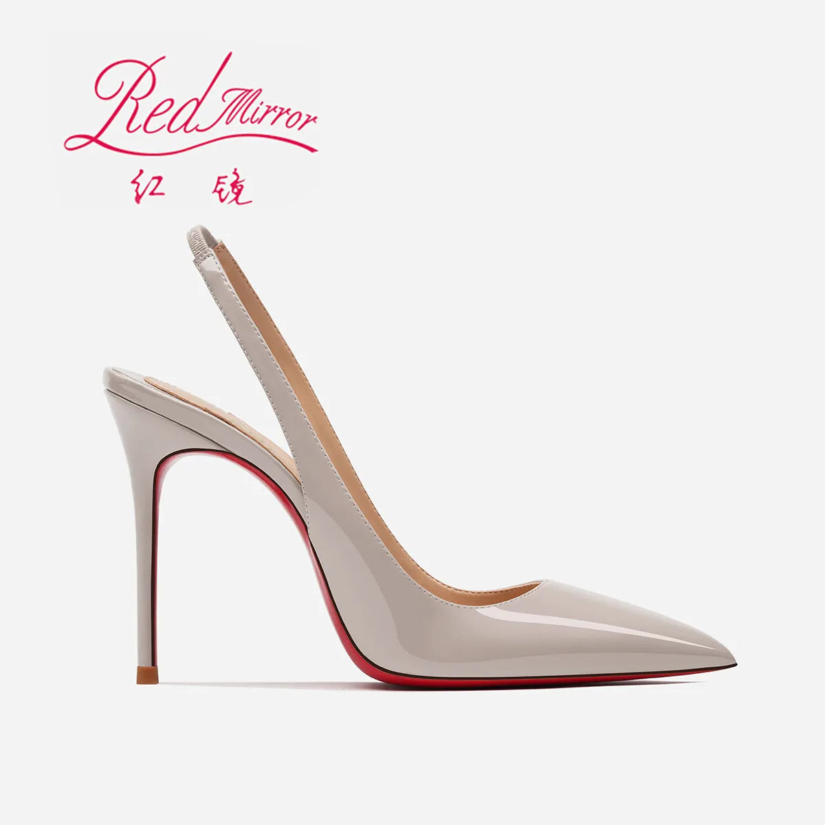 Heeled sandals Red Shiny Bottoms Naked color luxury Hollow 2026 New Elegant High Heels Sexy Slingbacks Ladies Shoes Women shoes Pi-Mart