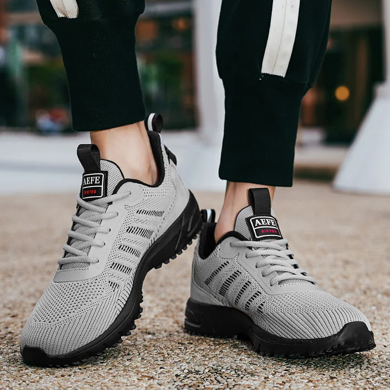 New Men Running Shoes Breathable Outdoor Sports Shoes Lightweight Sneakers for Men Comfortable Athletic Training Footwear Pi-Mart