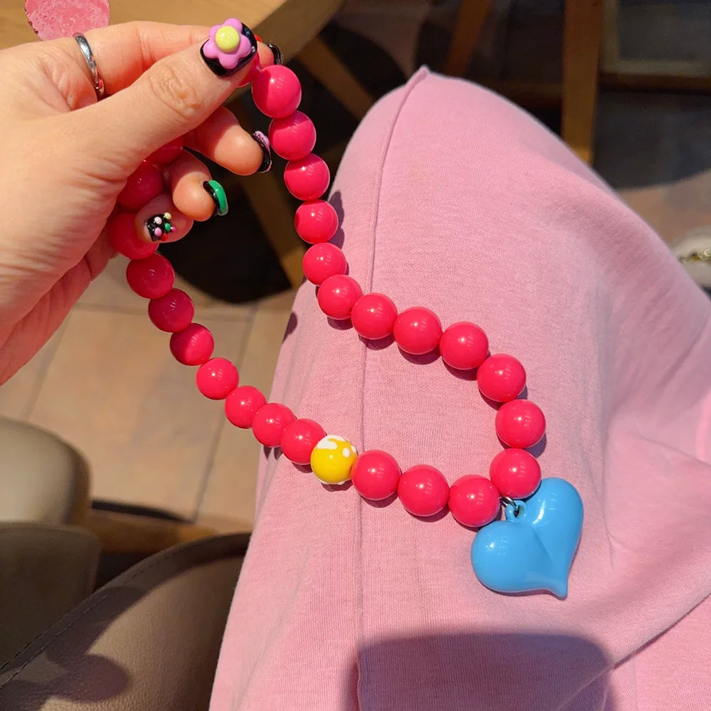 Fashionable Summer Pendant Necklace Simple And Elegant Bracelet Sweet Necklace New Heart-Shaped Jewelry Accessory Pi-Mart