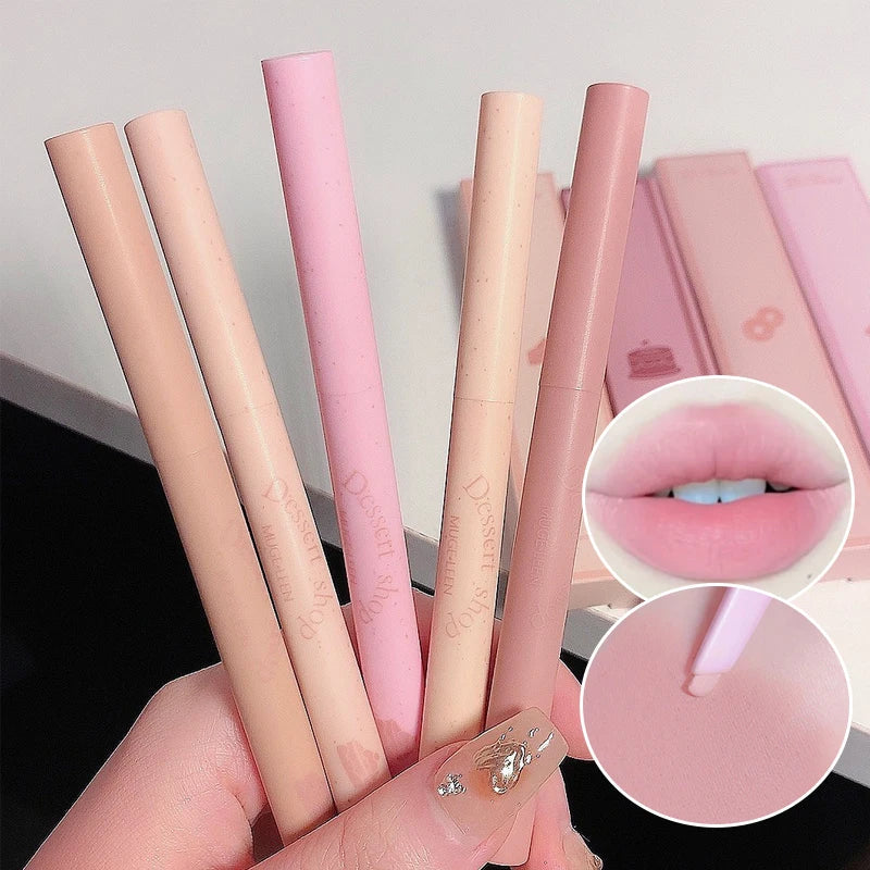 Dessert Lip Liner Automatic rotating waterproof lasting no color outline lip lipstick pen LadyShow.Store