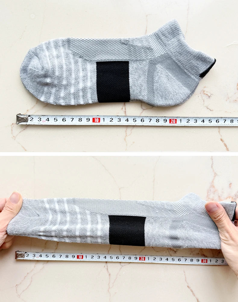 1/3 Pairs Anti-slip Football Socks Men Cotton Sock Short Long Tube Soccer Basketball Sport Socks Breathable Deodorous Sock 39-45 Pi-Mart