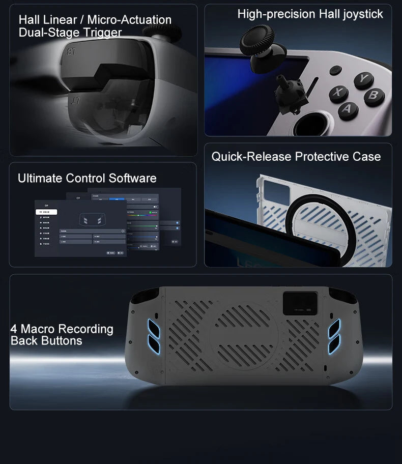 Lenovo Legion G9 Wireless Controller Features High-Precision Type-C Direct Connection, 200K Hall-Effect Joystick, Suitable for Y700 Third/Fourth Generation Type-C Low-Latency Direct Connection Pi-Mart