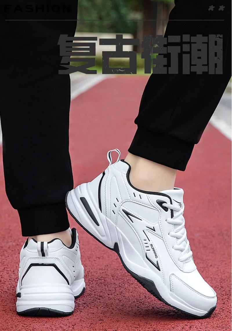 Autumn New Men Microfber Running Shoes Luxury Brand Men Shoes School Student Air-cushion Sneakers Fashion Man Casual Shoes 35-48 Pi-Mart