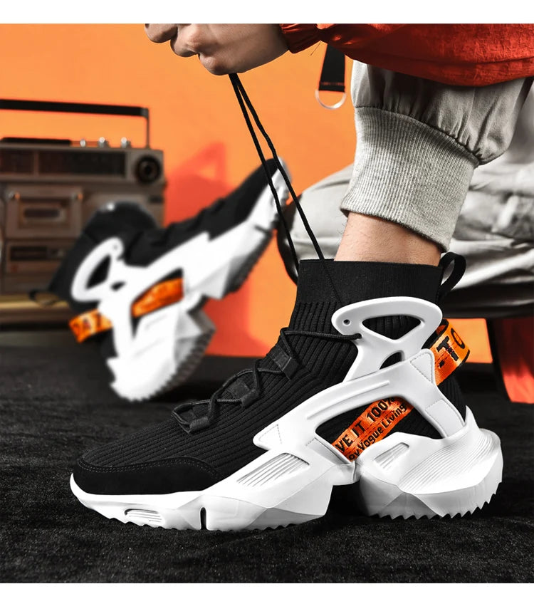 Men's Casual Sneakers Breathable Luxury Trainer Race Shoes Fashion Loafers Running Shoes for Male Pi-Mart