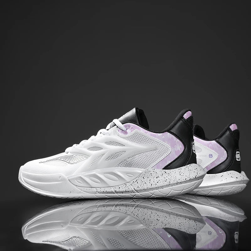 Men's Basketball Shoes Breathable Cushioning Non-Slip Wearable Runing Shoes Gym Training Athletic Basketball Sneakers for Men Pi-Mart