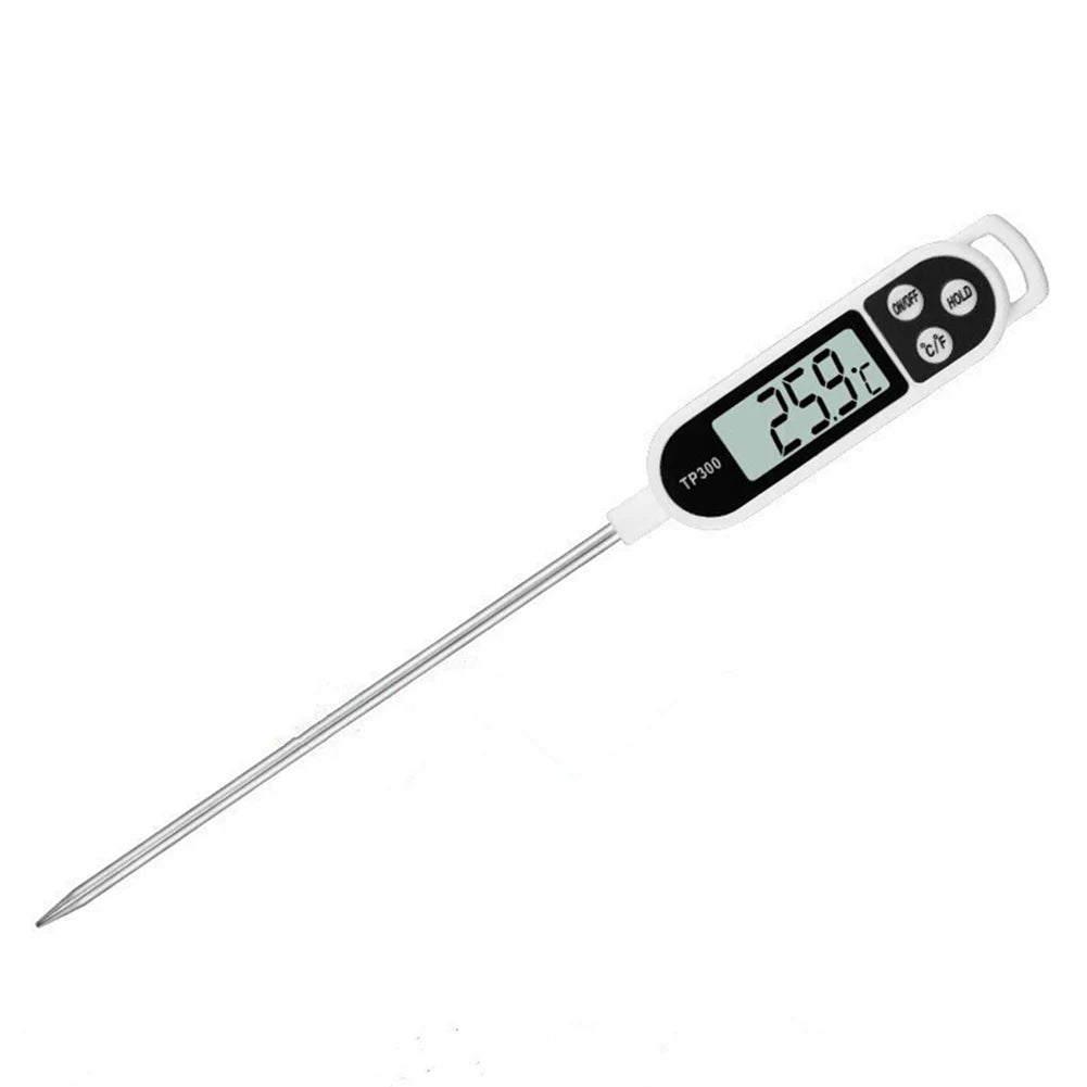TP300 Electronic Food Thermometer Instant Read Meat Thermometer LCD Display Digital Milk Thermometer for Meat /Cooking /BBQ/Milk LadyShow.Store