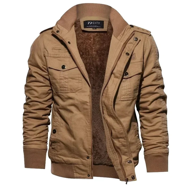 LIBIELIY   Thicker Warm Down Jackets Men Winter Coats Balck Casual Winter Jackets High Quality Male Multi-pocket Cargo Ja Pi-Mart