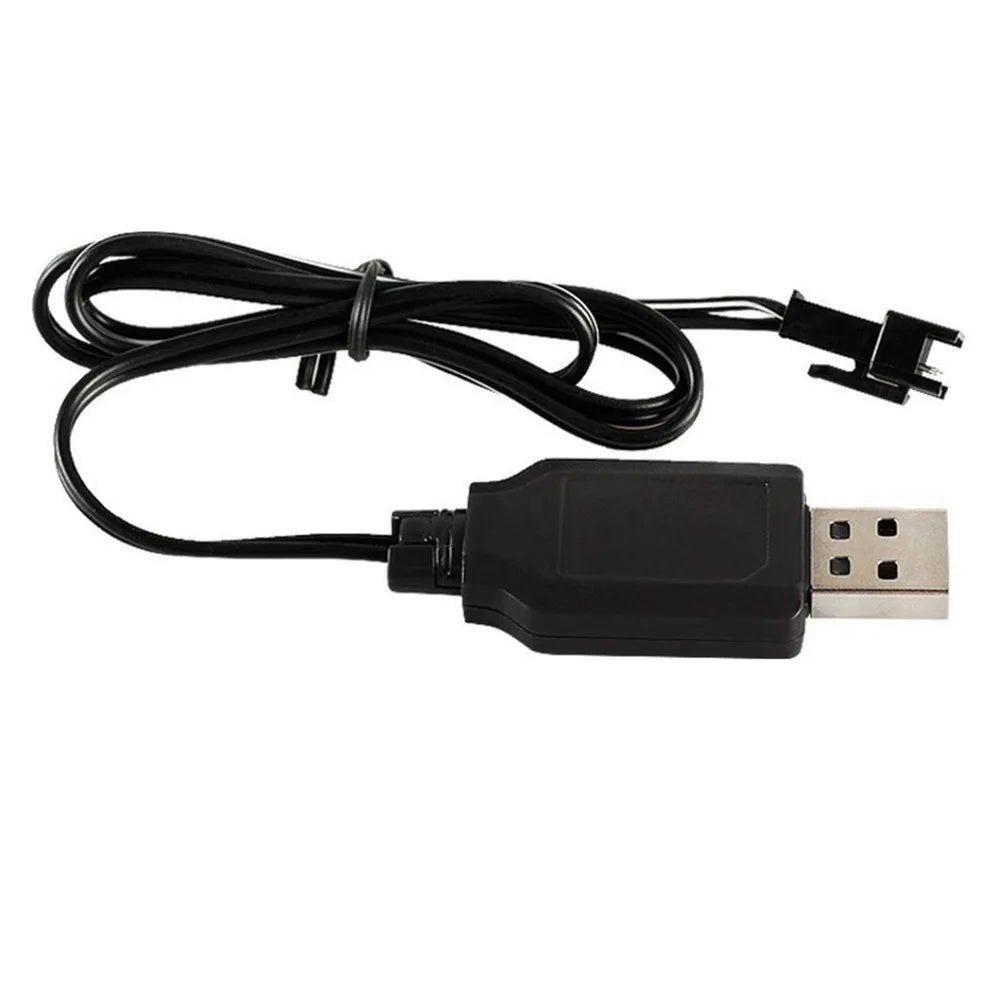 RC Usb Charger Cable For 3.7V Lithium Battery Charger SM-2P Charging Cable Car Aircraft Helicopter Toys Accessories Pi-Mart