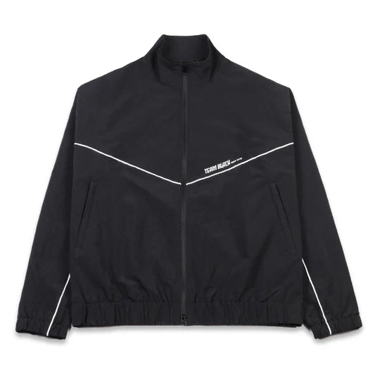 Jinx Team Black Jacket Unisex Windbreaker Sports Coat Men Women Loose Track Activewear Long Sleeve Top Embroidery Y2k Outerwears LadyShow.Store