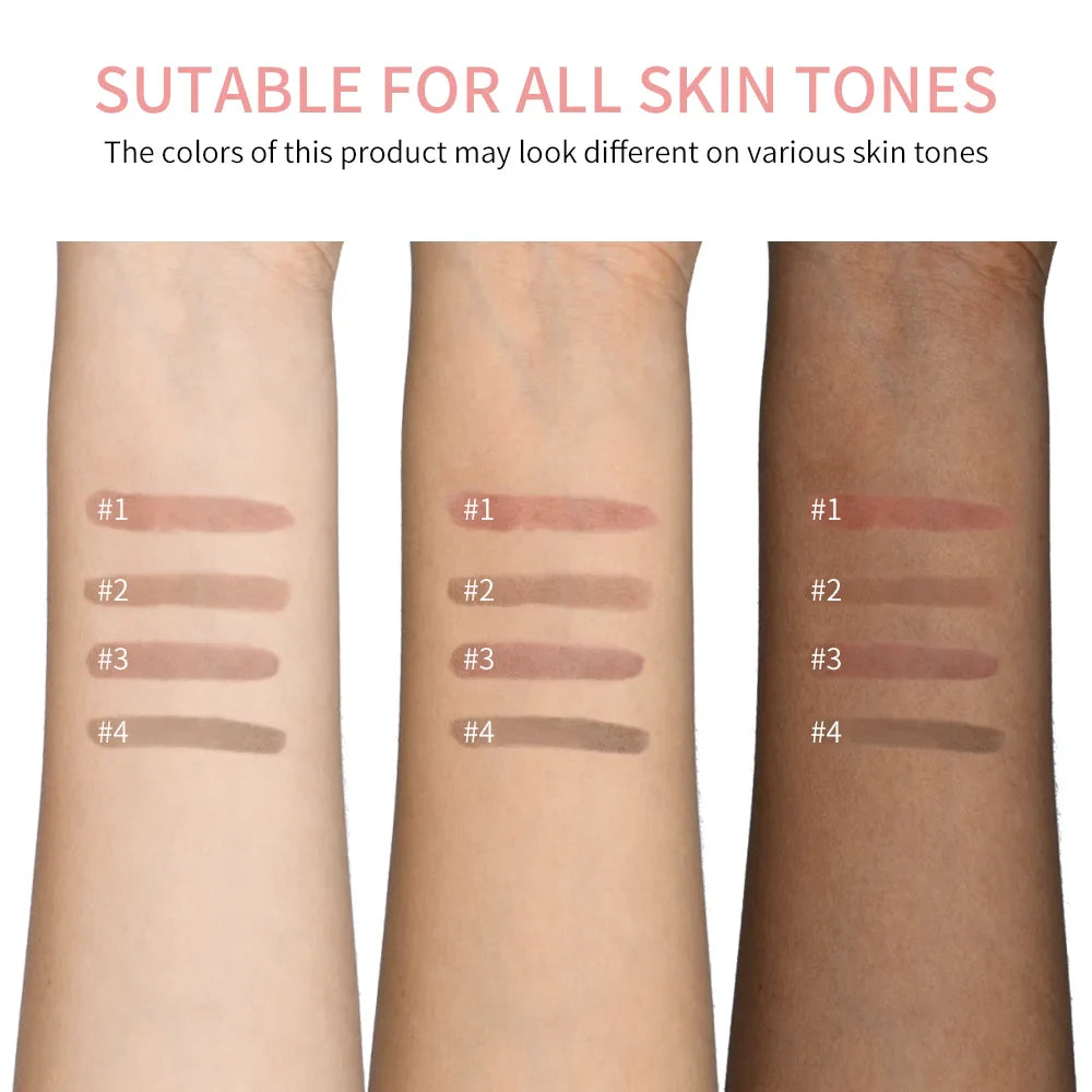 Waterproof Lip Liner Peel Off Tattoo Lipgloss Waterproof Long Lasting Matte Lip Tint Brown Contour Tear-off Lips Stain Cosmetic Tri Light Beauty
