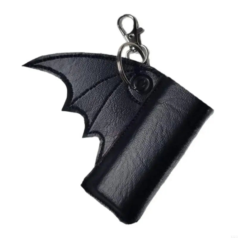 R2LE Gothic Bat Design Keychain Attachment Smooth Surfaces Protective Sleeve Keyring For Everyday Use Pi-Mart