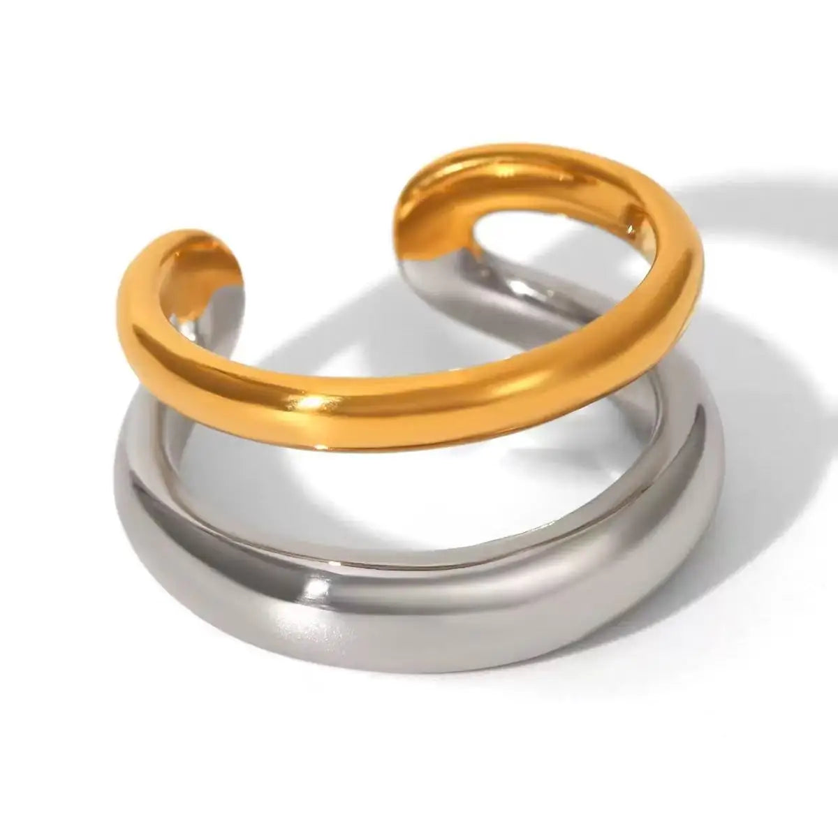 High End Waterproof Hollow Stainless Steel Finger Ring Trendy for Women Personalize Jewelry Wholesale Pi-Mart