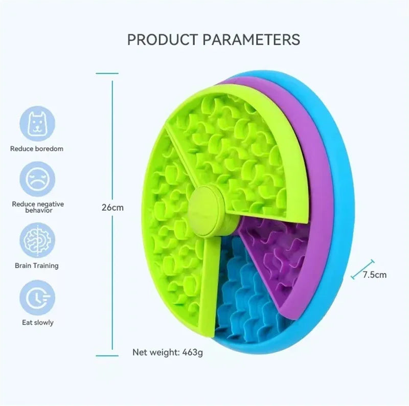 Dog Puzzle Slow Feeder Interactive Dog Puzzle Game 3 Layers Detachable Slow Eating Dog Bowl Anti-anxiety Dog Feeder Bowl Pi-Mart