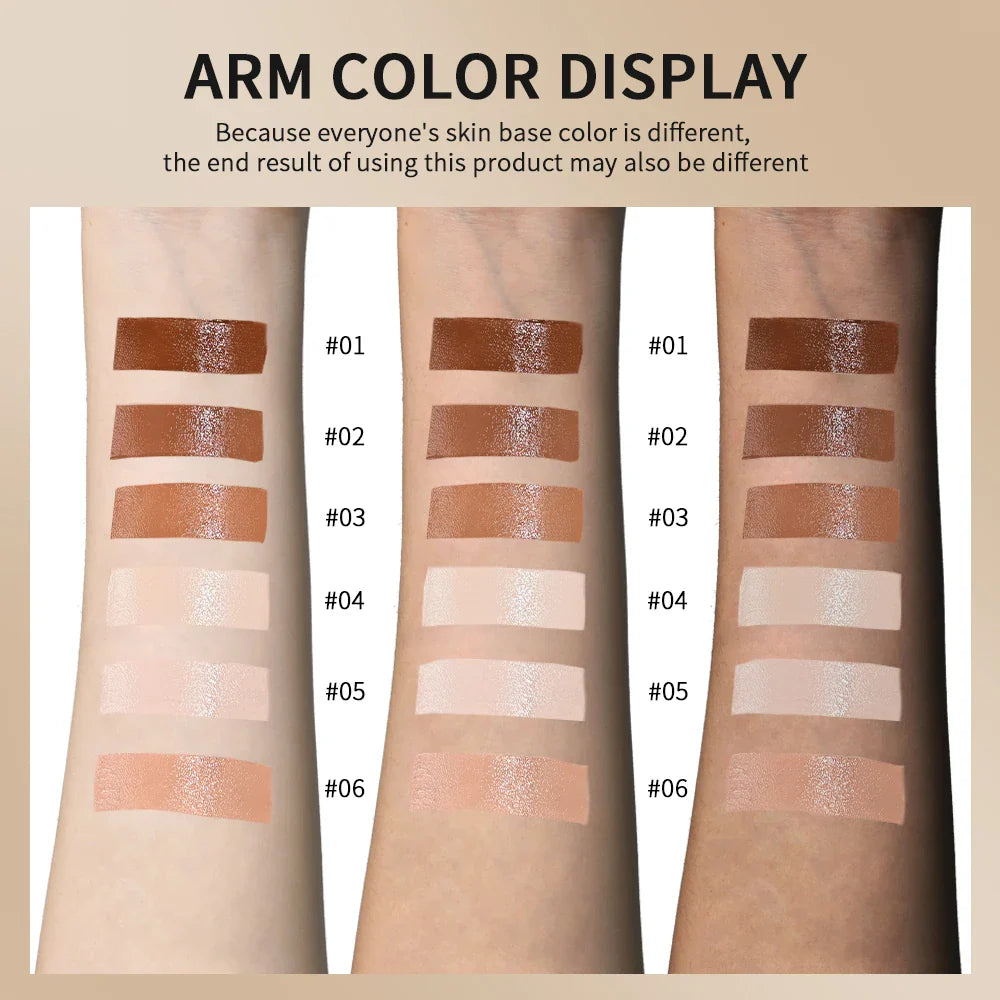 Skin Tint Foundation Stick Eraser Concealer Foundation Stick Serum Boosted Smooth Plumper Hight Coverage Travel Bronze Foundatio LadyShow.Store