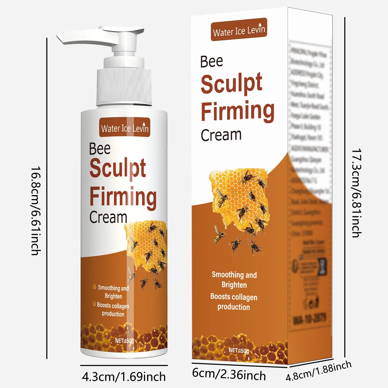 Bee Sculpt Firming Cream - Skin Tightening Cream - Reduces Fine Lines - Lifts and Moisturizes Skin with Natural Collagen Pi-Mart