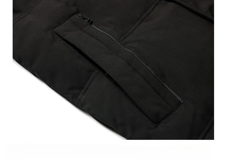 Winter Luxury Brand Men's Down Jacket Coat Parkas Padding Warm Puffer Jackets Long Man Jacket Knee Length Thickened Hooded HXY02 Pi-Mart