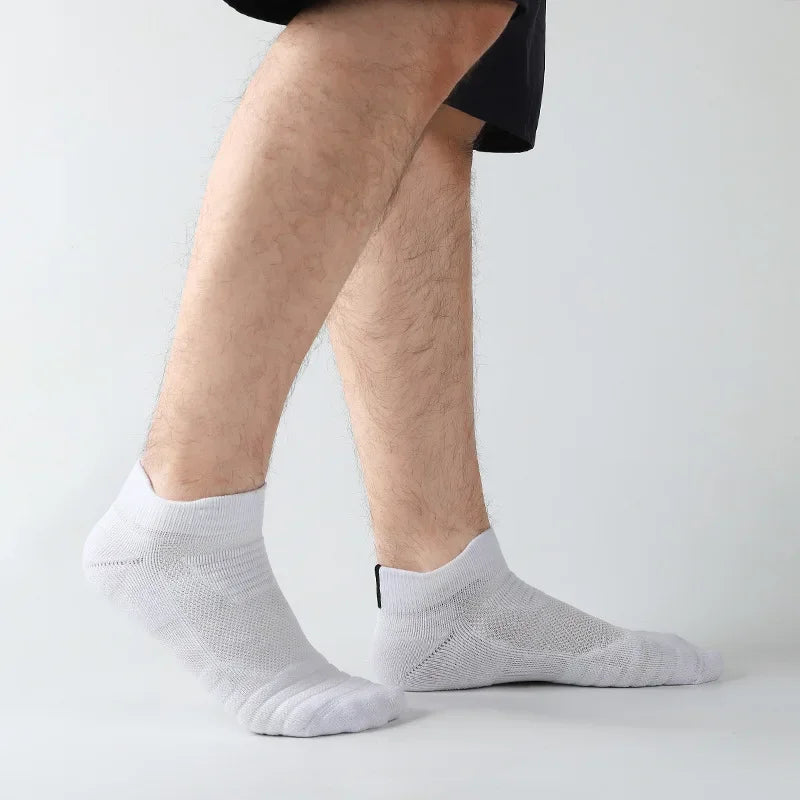 1/3 Pairs Anti-slip Football Socks Men Cotton Sock Short Long Tube Soccer Basketball Sport Socks Breathable Deodorous Sock 39-45 Pi-Mart