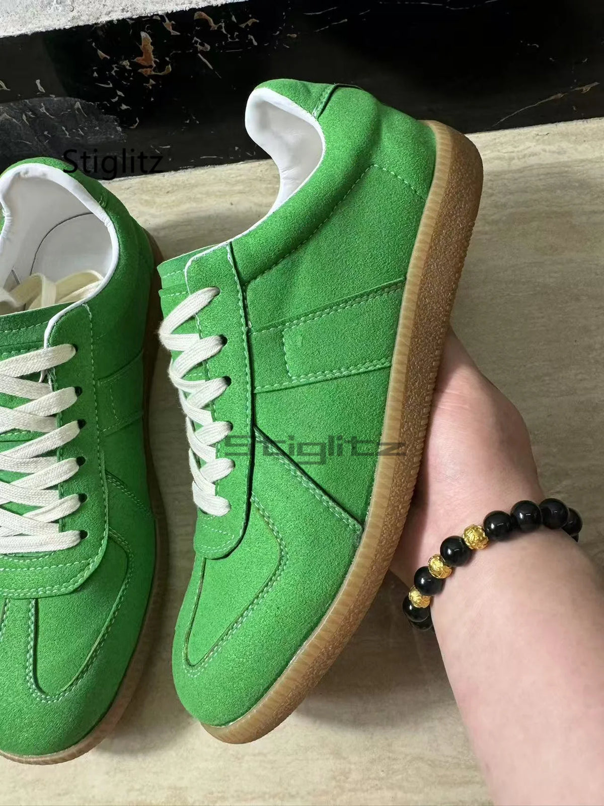 Sports Flat Casual Couple Shoes Men Women Classic Trendy Versatile Suede Leather Lace Up Sneakers Spring Autumn Training Shoes Pi-Mart