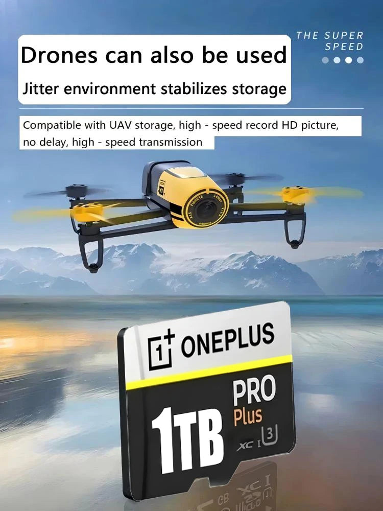 OnePlus 512GB Memory Card 1TB 2TB High Speed Full HD Video Mini SD Card 256GB 128GB Newest Micro Card For Phone Computer Camera Pi-Mart