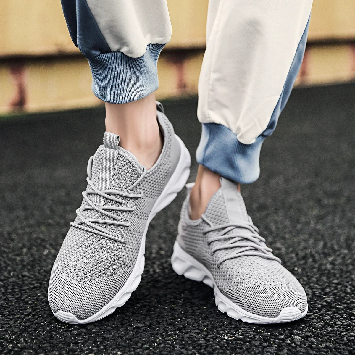 Breathable Men's Sneaker Casual Antiskid and Wear-resistant Jogging Men Sport Shoes Hot Sale Light Man Running Comfortable Pi-Mart
