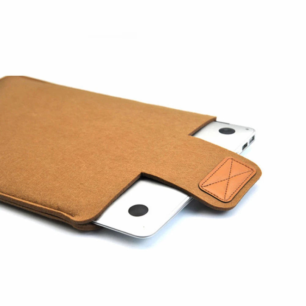 Solid Color Felt Sleeve Tablet Storage Bag Slim Cover Case for MacBooks Air pro 13 Inch Pi-Mart