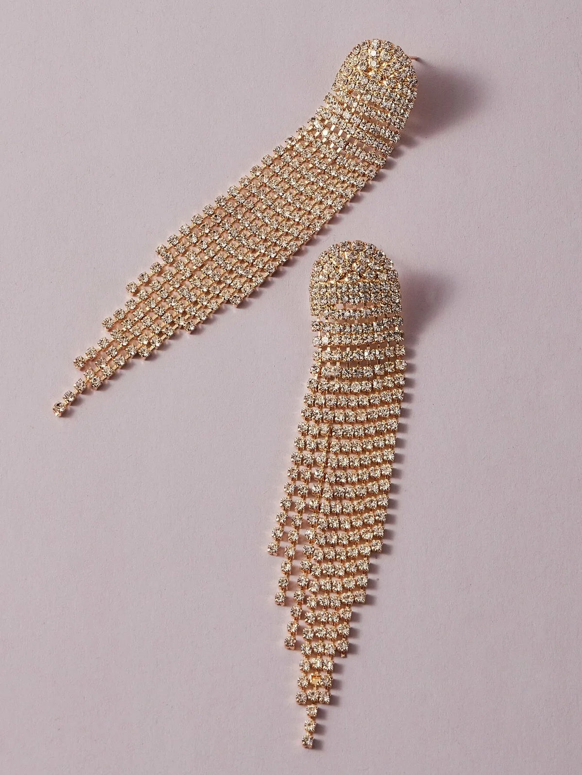 2PC Women's Fashion Copper Claw Chain Long Tassel Earrings Outdoor Travel Carnival Banquet Party Holiday Dressing Gift-233 Pi-Mart