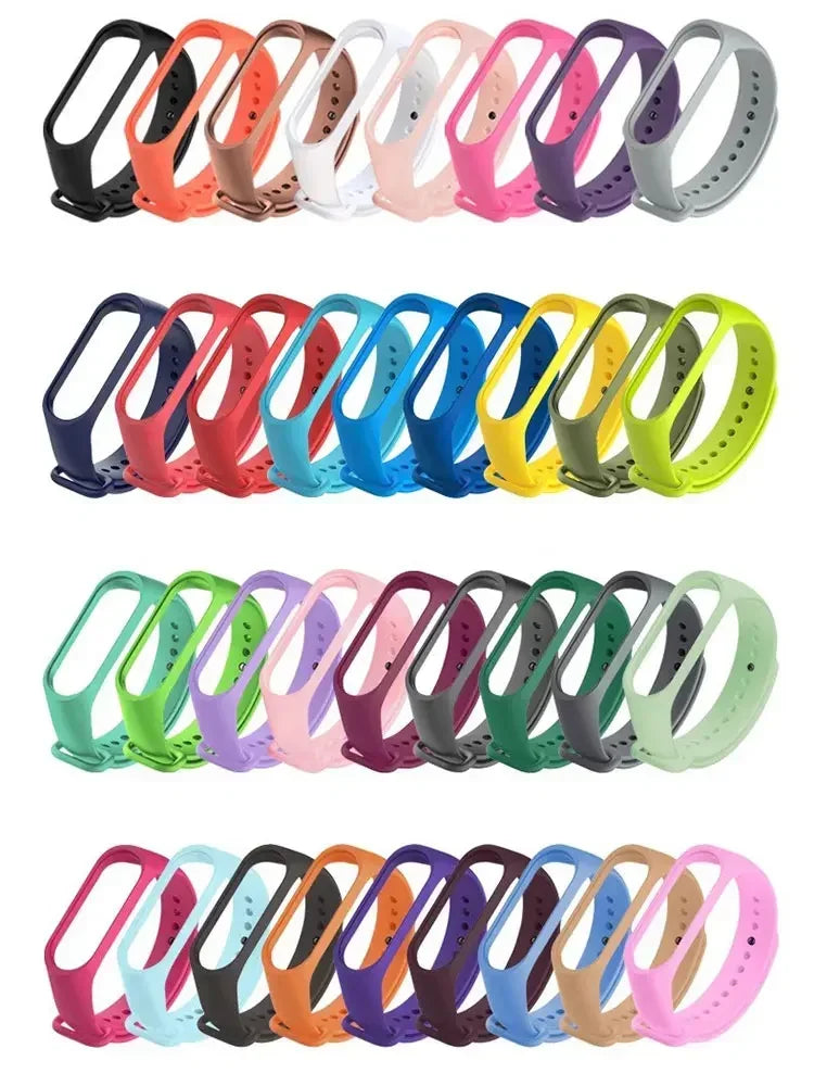 Watch Strap For Xiaomi Mi Band 7 6 5 4 3 Wristband Silicone Bracelet Wrist Straps MiBand 3/4 band5 band6 Smartwatch Accessories LadyShow.Store