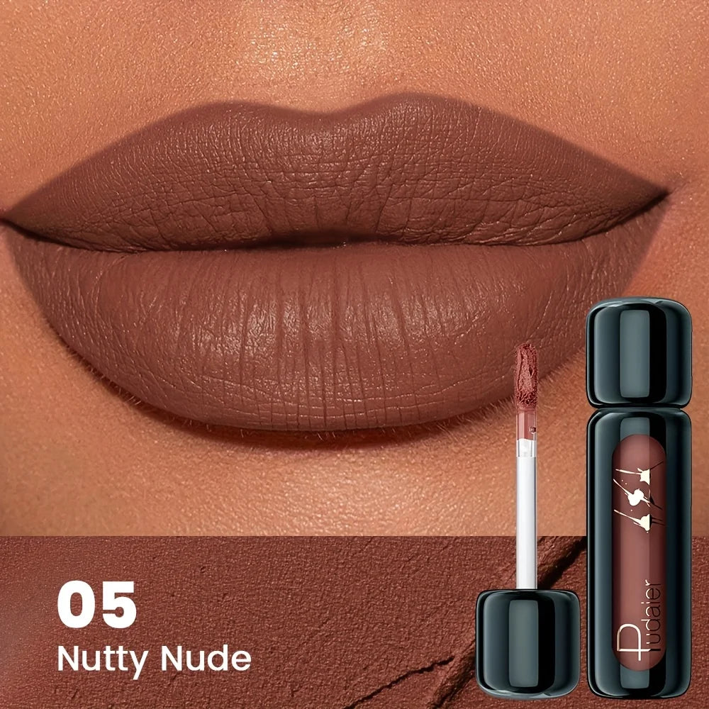 1pc Matte Velvet Lip Gloss, Highly Saturated Liquid Lip Mud, Non-Stick Long Lasting, All Skin Tones Compatible,Mother's Day Gift LadyShow.Store