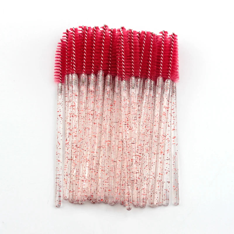 5/50Pcs Black Lashes Brush Cosmetics False Eyelashes Supplies Reusable Makeup Brushes Eyebrow Brush Mascara Wands Make Up Tools Pi-Mart