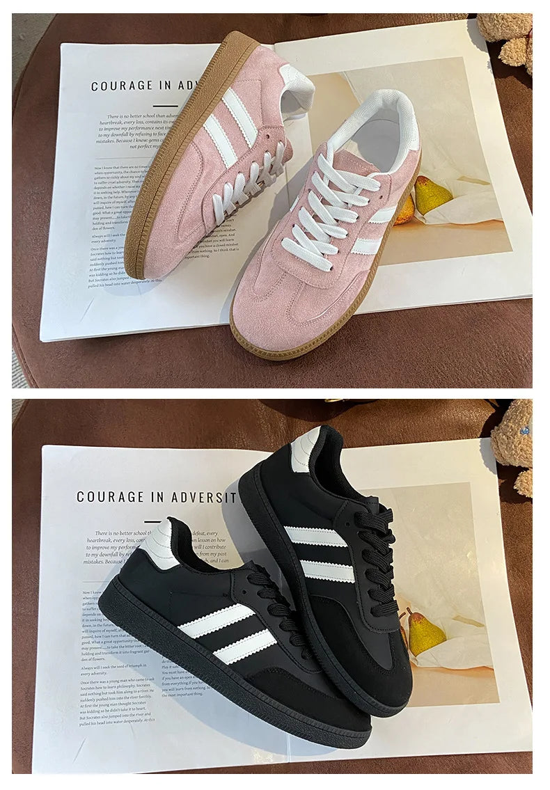 Autumn Women Casual Sports Shoes 2025 Comfortable Non Slip Outdoor Casual Shoes Soft Sole Retro Female Sneakers Zapatos Mujer Pi-Mart