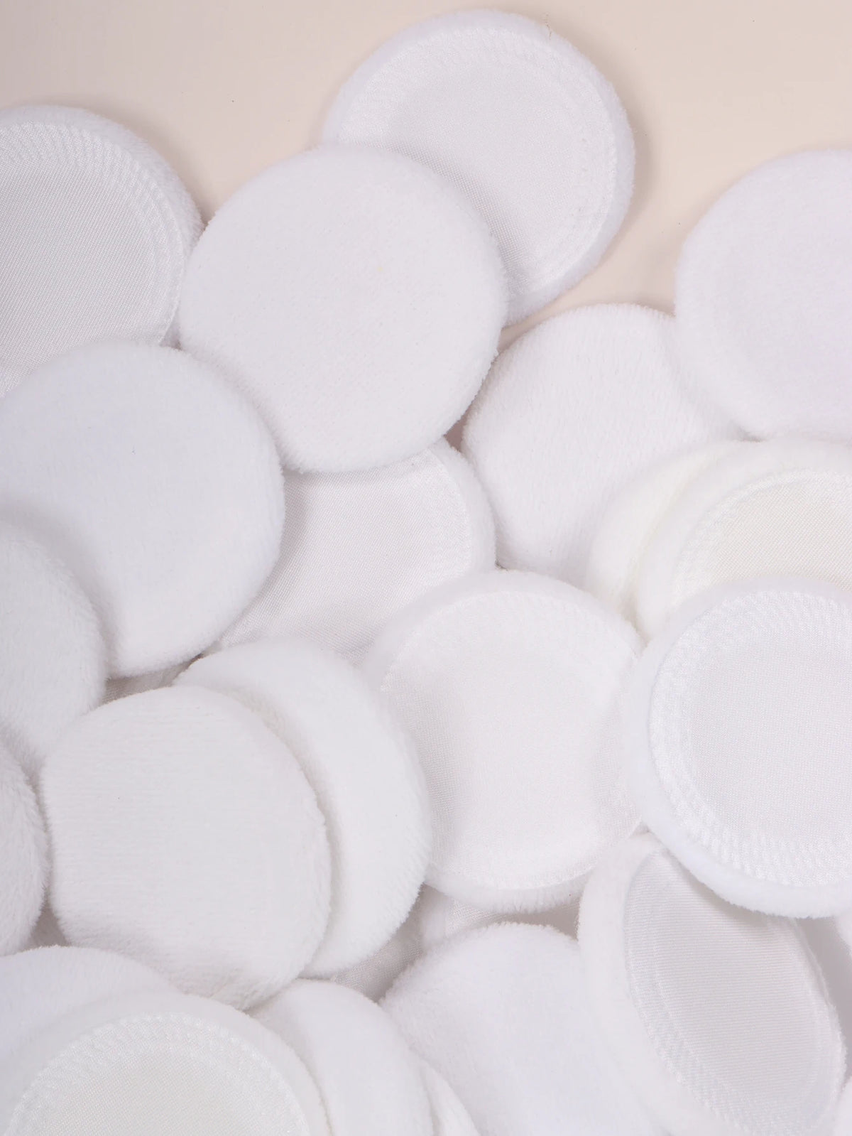 2-5-10-20Pcs Portable and Practical High-Grade White Round Powder Puff for Base and Fixing Makeup Pi-Mart