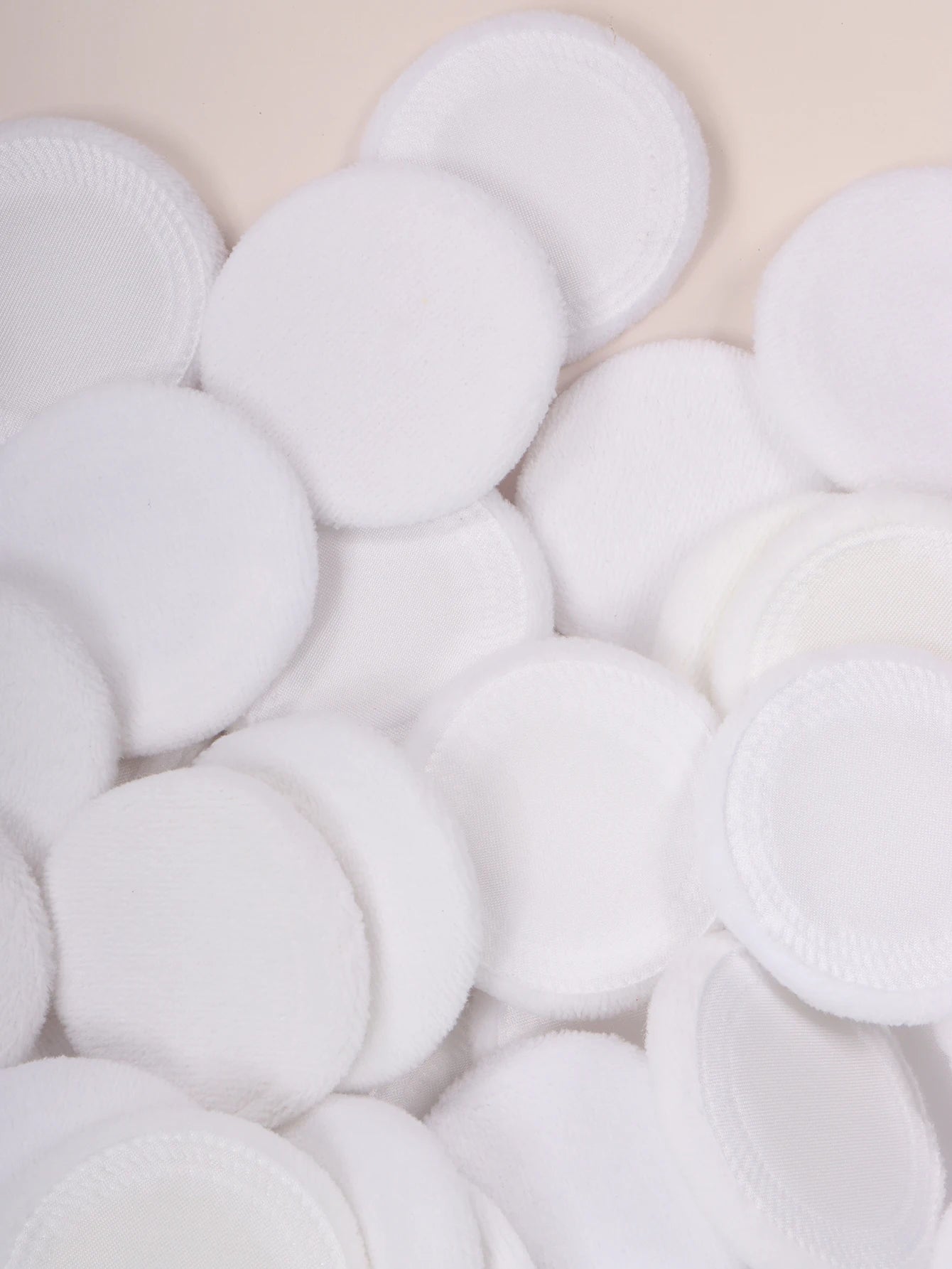2-5-10-20Pcs Portable and Practical High-Grade White Round Powder Puff for Base and Fixing Makeup Pi-Mart