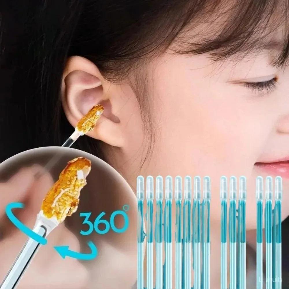 Sticky Ear Digger Ear Digging Tool Ear Wax Cleaning Special Not Hurt Ear Digging Spoon Ear Digging Cotton Swabs Tri Light Beauty