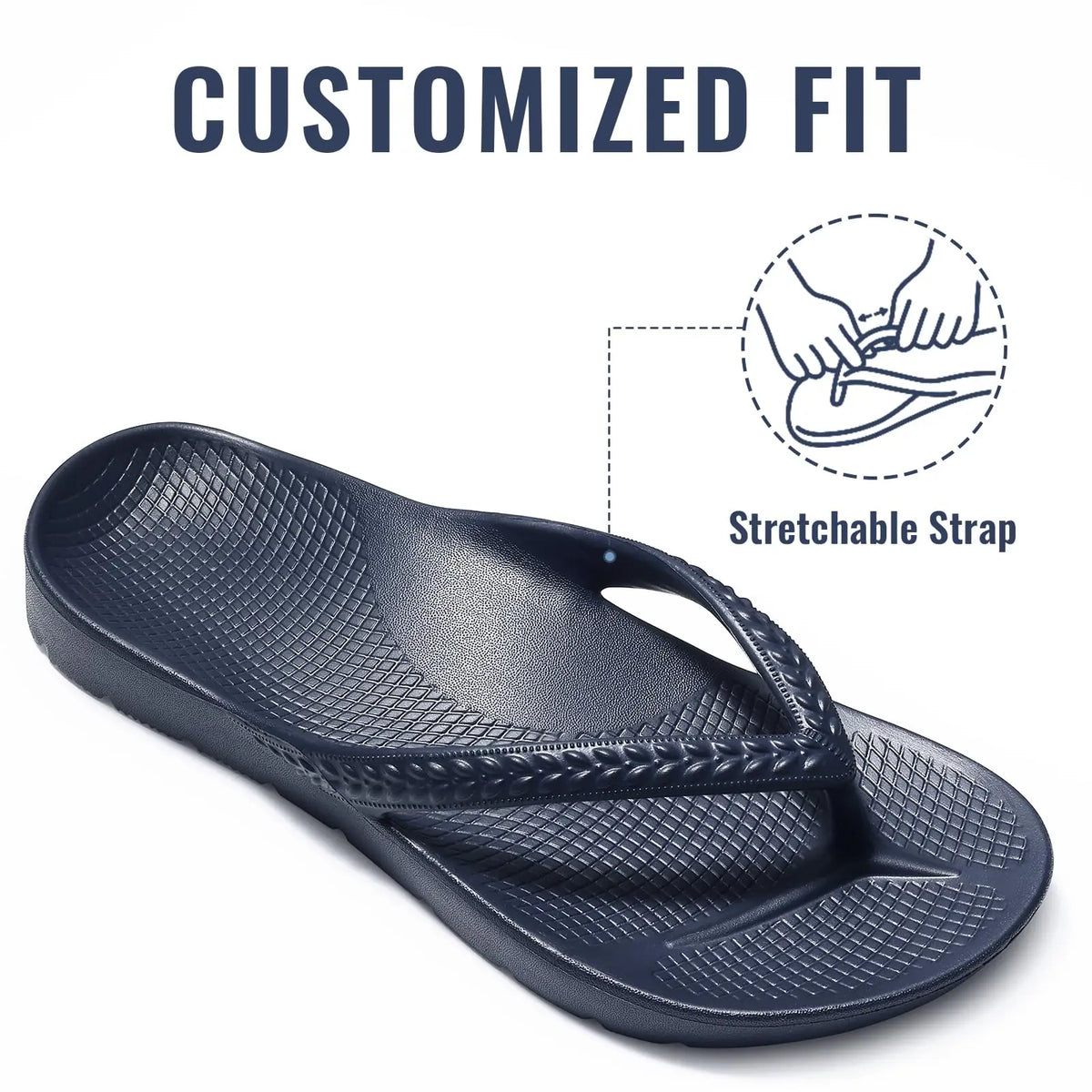 CRACOMIN New Women's Flip Flops Orthopedic Slippers With Arch Support Unisex House Sandals Summer Outdoor Non-slip Beach Slides Pi-Mart
