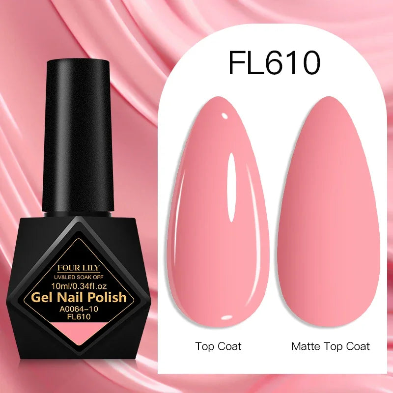 10ml Gel Nail Polish 162 Colors Nail Supplies Vernis Semi Permanent Nail Art Manicure Soak Off LED UV Gel Nail Varnishes Summer Tri Light Beauty