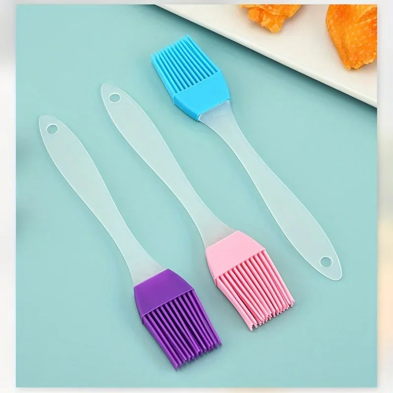 Flour Pastry Brush Can Be Disassembled Silicone Cake Brush Baking Utensil Kitchen Silicone Barbecue Oil Brush Pi-Mart