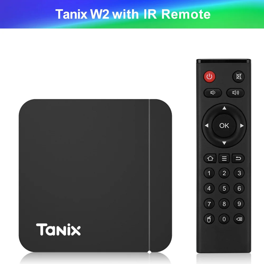 Tanix W2 Smart TV Box Android 11 Amlogic S905W2 4GB 64GB Support AV1 Dual Wifi  Media Player TVBOX Set Top Box 32GB 2GB 16GB Pi-Mart
