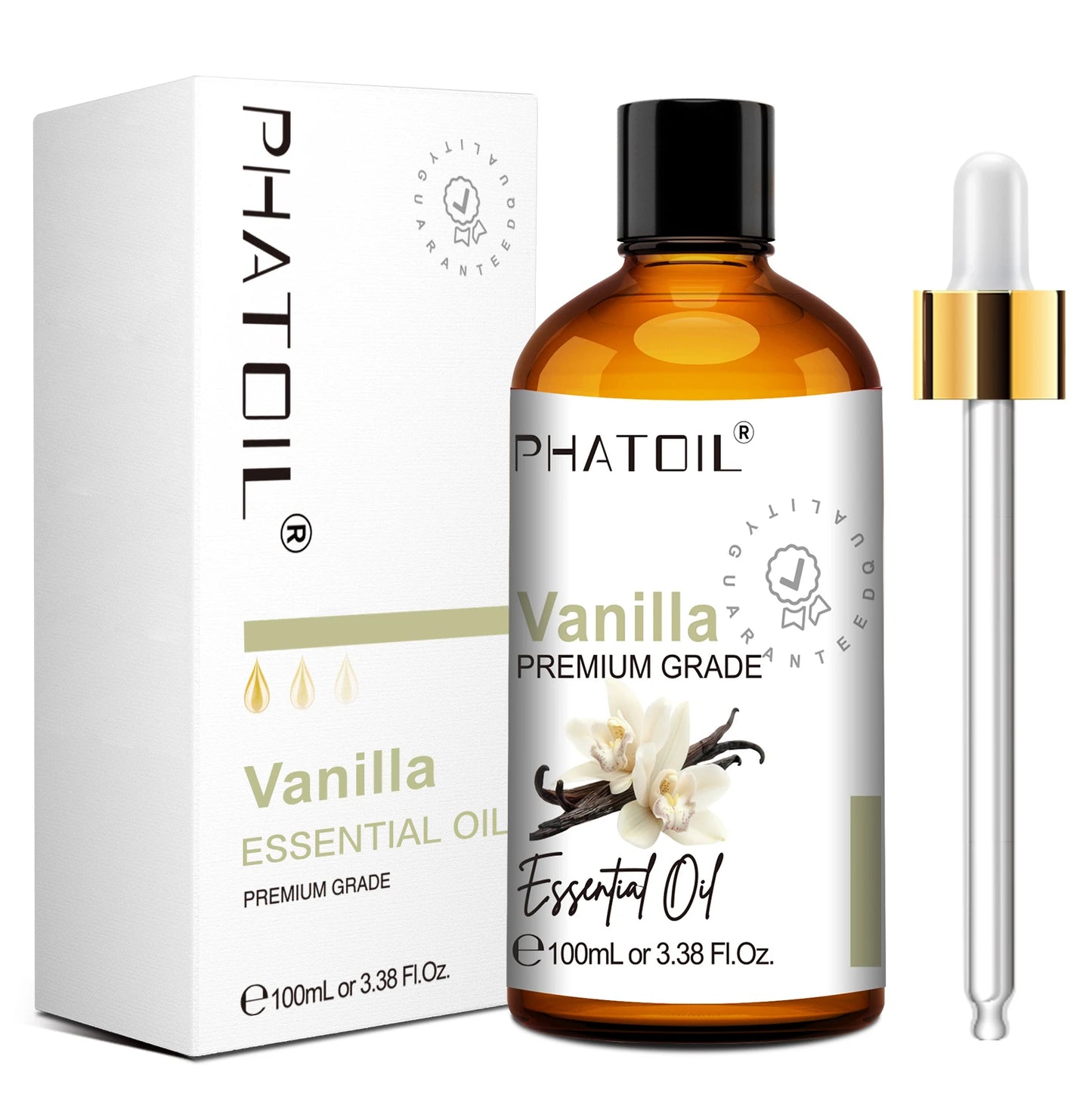 PHATOIL Natural Essential Oil for Diffuser Candle Making-100ml Sandalwood Eucalyptus Citronella Lavender Vanilla Essential Oils Pi-Mart