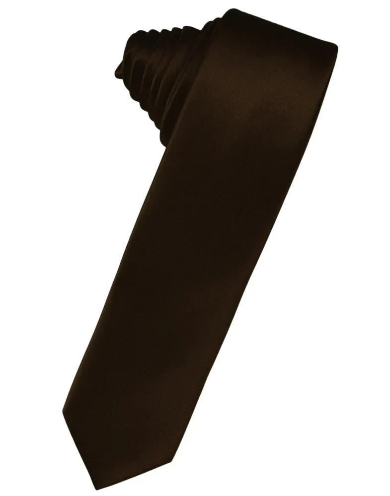 Luxury Satin Skinny Necktie Self Tie LuxuryLifeWay Online Store