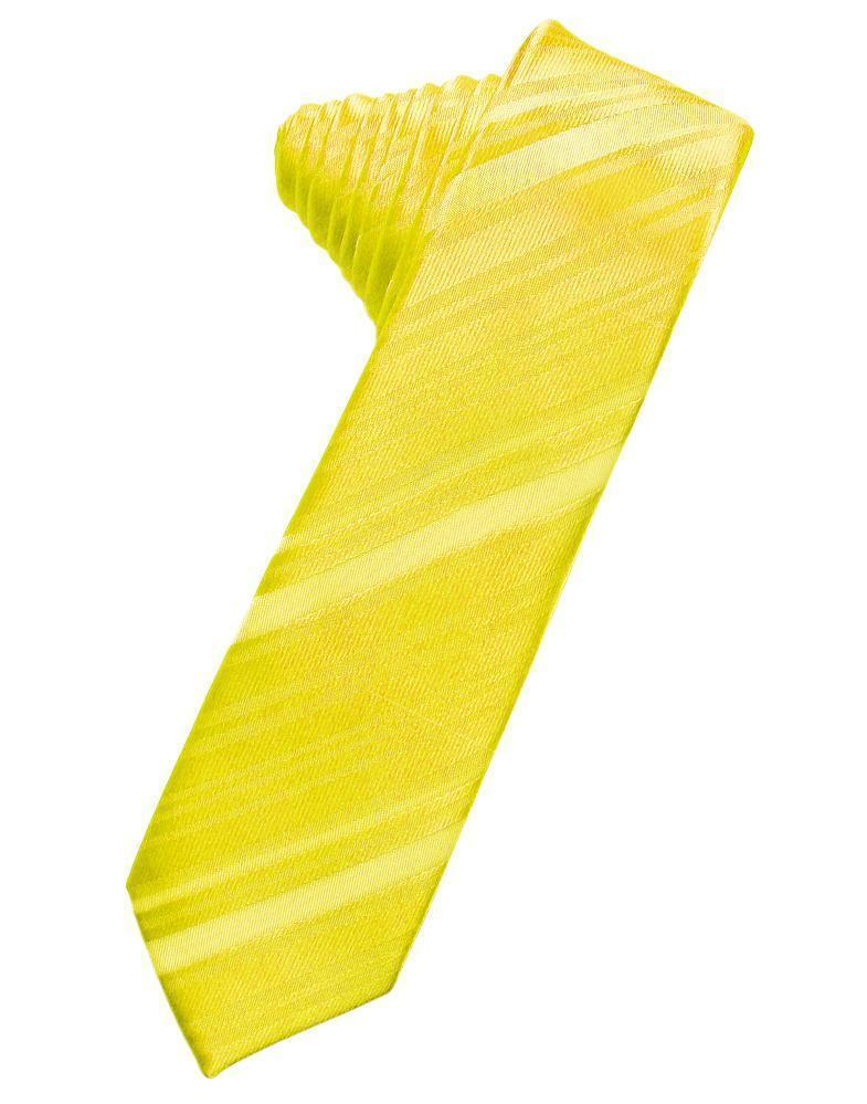 Striped Satin Skinny Necktie Self Tie LuxuryLifeWay Online Store