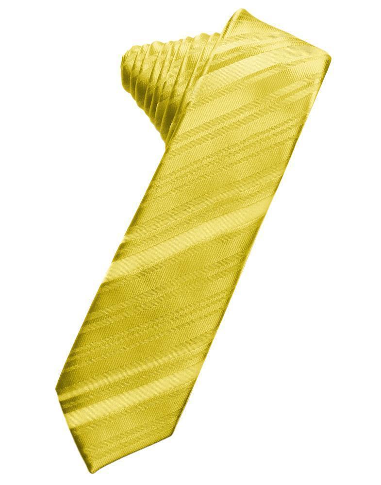 Striped Satin Skinny Necktie Self Tie LuxuryLifeWay Online Store