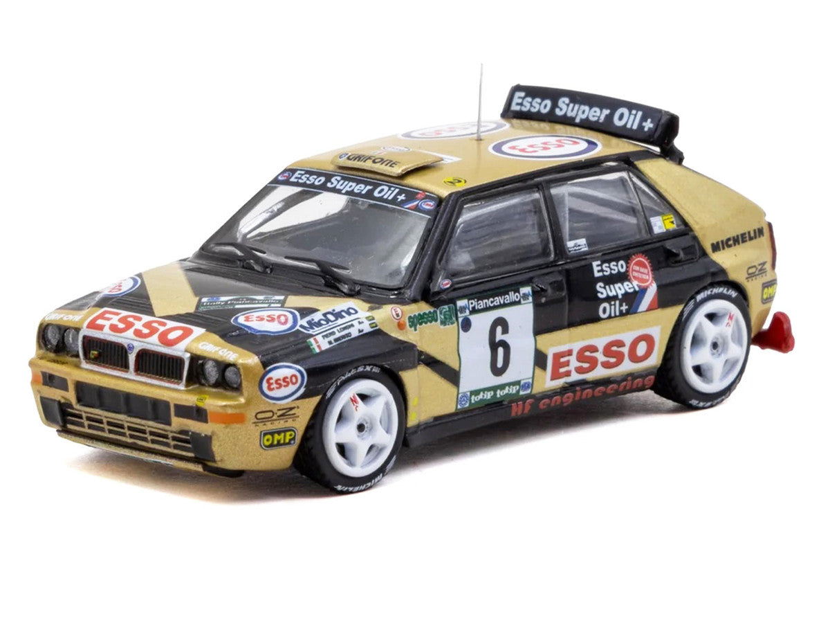 Lancia Delta HF Integrale #6 Piero Longhi - Maurizio Imerito "Esso" Winner "ECR Piancavallo Rally" (1993) "Hobby64" 1/64 Diecast Model Car by Tarmac Works LuxuryLifeWay Online Store
