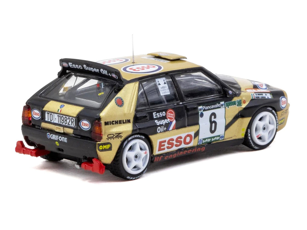 Lancia Delta HF Integrale #6 Piero Longhi - Maurizio Imerito "Esso" Winner "ECR Piancavallo Rally" (1993) "Hobby64" 1/64 Diecast Model Car by Tarmac Works LuxuryLifeWay Online Store