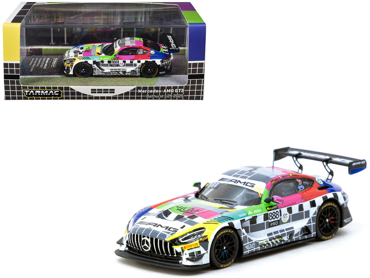 Mercedes-AMG GT3 #888 Maro Engel - Mikael Grenier - Maxime Martin "GruppeM Racing" "Bathurst 12 Hour" (2025) "Hobby64" Series 1/64 Diecast Model Car by Tarmac Works LuxuryLifeWay Online Store