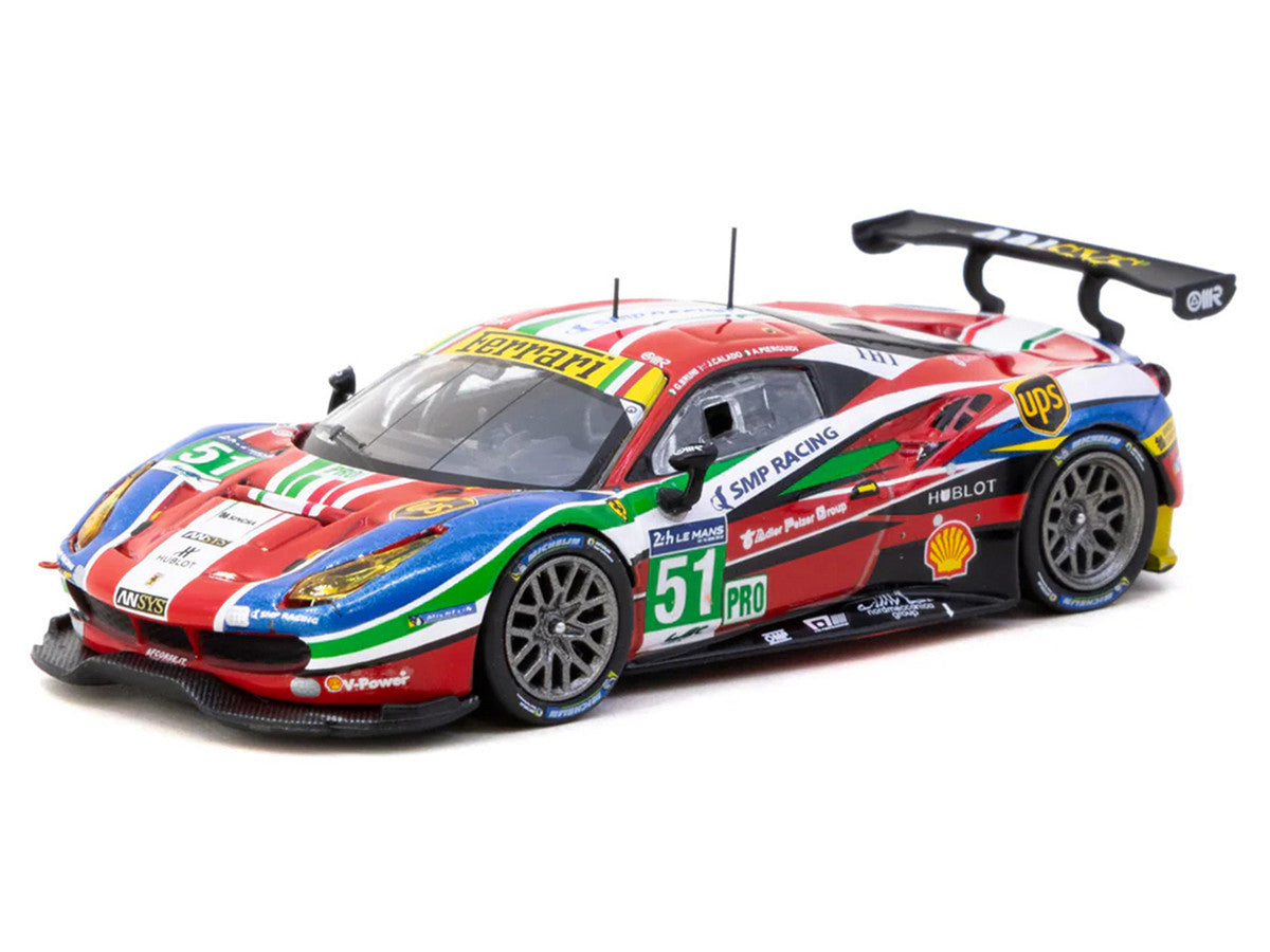 Ferrari 488 GTE #51 Gianmaria Bruni - Alessandro Pier Guidi - James Calado "AF Corse" "24 Hours of Le Mans" (2016) "Hobby64" Series 1/64 Diecast Model Car by Tarmac Works LuxuryLifeWay Online Store