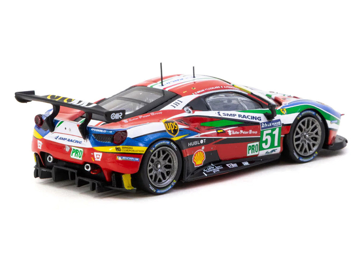 Ferrari 488 GTE #51 Gianmaria Bruni - Alessandro Pier Guidi - James Calado "AF Corse" "24 Hours of Le Mans" (2016) "Hobby64" Series 1/64 Diecast Model Car by Tarmac Works LuxuryLifeWay Online Store