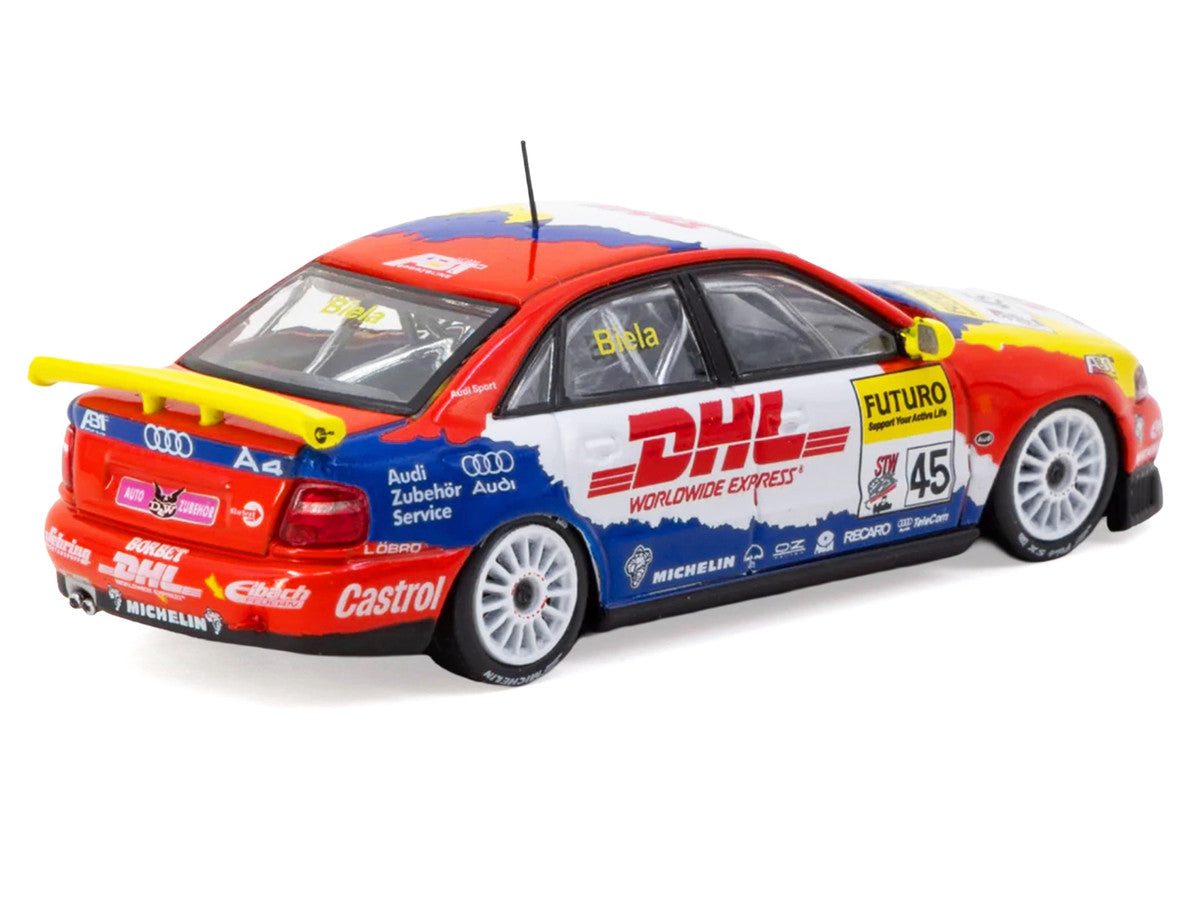 Audi A4 Quattro #45 Frank Biela "Super Tourenwagen Cup" (1998) "Hobby64" Series 1/64 Diecast Model Car by Tarmac Works LuxuryLifeWay Online Store
