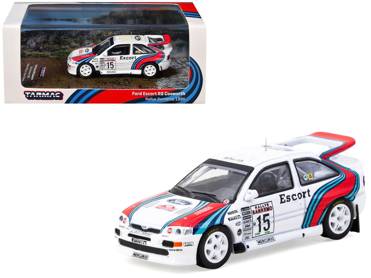 Ford Escort RS Cosworth WRC #15 Malcolm Wilson - Bryan Thomas "Rallye Sanremo" (1994) "Hobby64" Series 1/64 Diecast Model Car by Tarmac Works LuxuryLifeWay Online Store