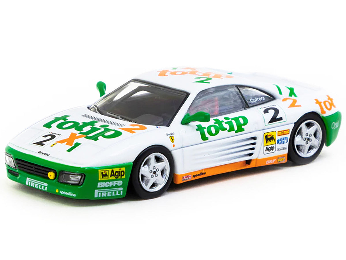Ferrari 348 Challenge #2 Paolo Cutrera "Ferrari 348 Challenge" (1993) "Hobby64" Series 1/64 Diecast Model Car by Tarmac Works LuxuryLifeWay Online Store
